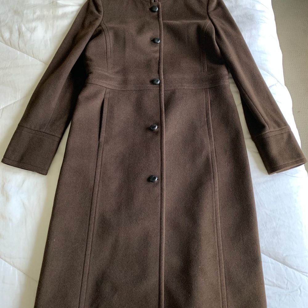 J Crew Collection wool cashmere reefer coat